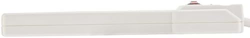 Amazon Basics 6-Outlet Surge Protector Power Strip with 200J Protection, Circuit Breaker, 2ft Extension Cord, White, 20-Pack