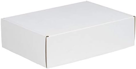 Top Pack Supply Deluxe Literature Mailers, 12 1/8" x 9 1/4" x 2", White (Pack of 50)