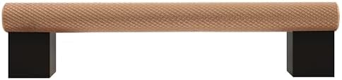 Design House Porter Cabinet Pull, 96mm, Satin Gold, Matte Black