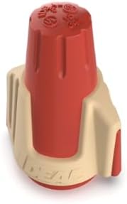 IDEAL Electrical Twister PRO (30-644J) Red/Tan 8 AWG Wire Connectors, 500ct