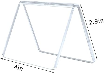 AITEE 10 Pack Acrylic Mini Chalkboard Signs Clear Tabletop Signs V-Shaped