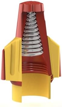 Ideal Electrical Twister Proflex (30-1047) Red/Yellow Wire Connector, Box of 50 — Smooth Twist-On Wire Nuts for 22 to 8 AWG with Comfort SureGrip and Flexible Skirt