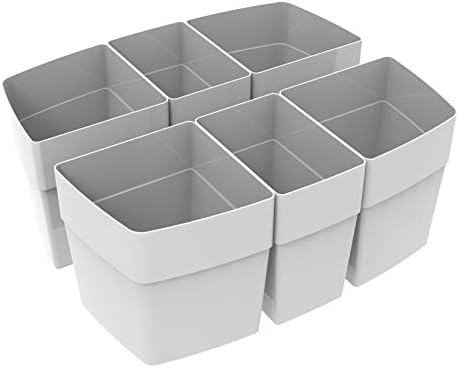 Storex Sorting Cups for Large Craft Caddy (Sold Separately), 36-Pack, Gray (00980A06C)