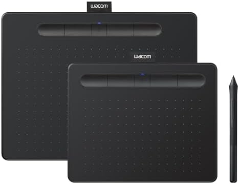 Wacom Intuos Small, Bluetooth Graphic Drawing Tablet with Pen + Software