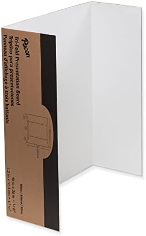 Pacon Presentation Boards, Single Wall, White, 48" x 36", 4 Count