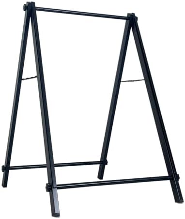 24”x36" Premium Heavy-Duty A-Frame Sign Stand – Holds 2 Insert Boards + 1 Hanging Sign | Weatherproof Sidewalk Sign Holder for Business, Real Estate, Restaurants & Events (STAND ONLY) (4)