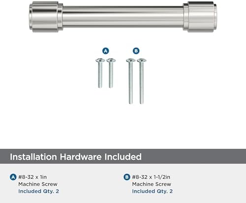 Amerock 3-3/4" Faircrest Polished Nickel Drawer Pull