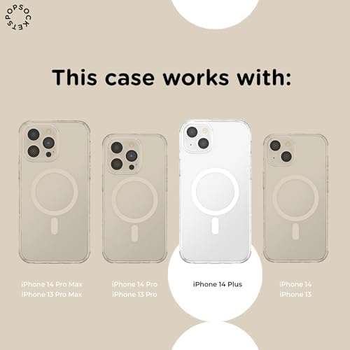 PopSockets iPhone 14 Plus Phone Case with MagSafe- Wild Blooms