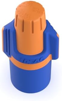 Ideal Electrical Twister Proflex Mini (30-343) Orange/Blue Wire Connector, Box of 100 — Compact Twist-On Wire Nuts for 22 to 12 AWG with Comfort SureGrip and Flexible Skirt