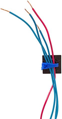 Gardner Bender 45-MBUVB Cable Tie Mounting Base, 1 inch x 1 inch, Screw and Adhesive Back, Electrical Wire and Cord Management, Nylon Zip Tie, 5 Pk, UV Resistant Black
