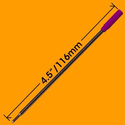 Replacement for Cross 8511/8513/8515 - Ballpoint Pen Refill - 12 Purple