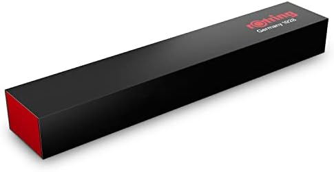 rOtring 600 Ballpoint Pen, Medium Point, Black Ink, Blue Barrel, Refillable - Smooth Writing, Non-Slip Grip