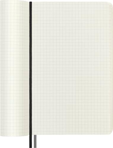 Moleskine Classic Expanded Notebook, Soft Cover, Large (5" x 8.25") Squared/Grid, Black, 400 Pages