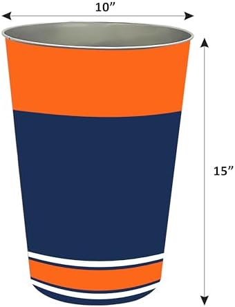FANMATS 34655 NFL - Detroit Lions Wastebasket | Blue | 15"x10.5"x10.5" | Primary Logo, Helmet, & Wordmark