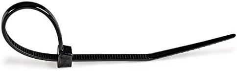 StarTech 4"(10cm) Cable Ties, 94V-2/UL Listed, Black, TAA (CBMZT4BK)