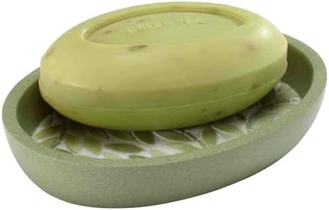 Avanti Linens - Soap Dish, 100% Hand-Painted Resin Bathroom Accessories, Botanical Home Decor (Stratford)