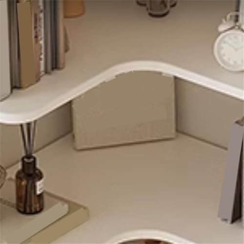 Vertical Lumber Wall Corner with 6 Shelves/5 Shelves & Closed Back Bookshelf Rack Floor Student Corner Cabinet Wall Multi-Layer Storage Cabinet Bookcase White 24" L x 24" W x 63" H