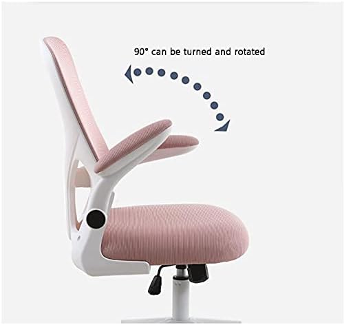Comfy Chair Computer Chair Office Swivel Desk Ergonomic Mesh Computer Desk Chair Armrest for Home Office Bedroom Chair Swivel Chairs (Colour: Grey) (Black1)