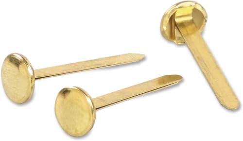 ACCO Solid Brass Fasteners, 1 1/2-Inch Capacity, 100 Count (A7071506) (Pack of 10)