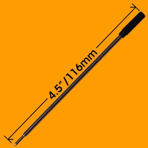 Replacement for Cross 8511/8513 - Pen Refill - 2 Black, 2 Blue, Red, Purple