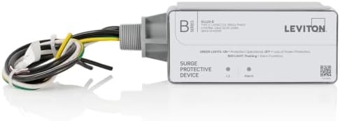 Leviton Type 2 Surge Protective Panel, 120 VAC, Single Phase, 130kA per Phase, B1120-B