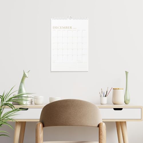 Karto Wall Calendar 2026-2027 11x17 in - Golden
