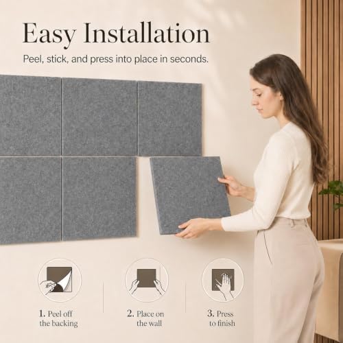 Felt Bulletin Board Tiles, Large Cork Board Alternative,24 x 36 in