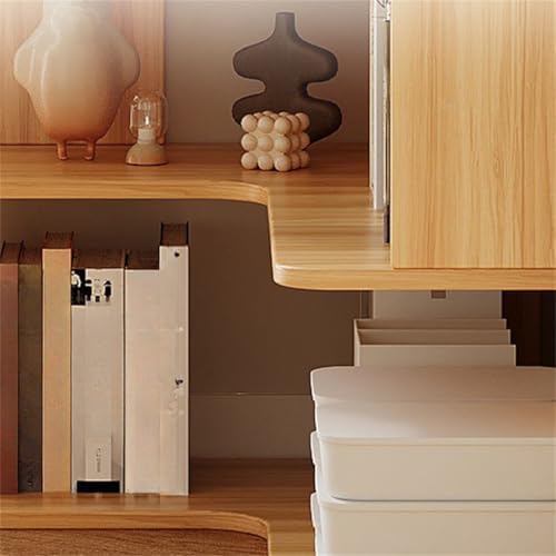Vertical Wall Corner Shelf with Open Back 7-Shelf Wood Corner Bookshelf Floor Book Rack Multi-Layer Storage Shelf Against the Wall Bookcase White 24" L x 24" W x 75" H