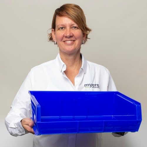 Akro-Mils 30255 AkroBins Plastic Storage Bins, 11"x16"x5", Clear, 6-Pack