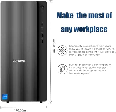 Lenovo IdeaCentre Tower Desktop Computer • 20-core Intel Ultra 7 265K Processor • 16GB DDR5 • 1TB SSD • Office 365 for The Web • HDMI + VGA, Wi-Fi 6E • Wired Keyboard & Mouse • Windows 11