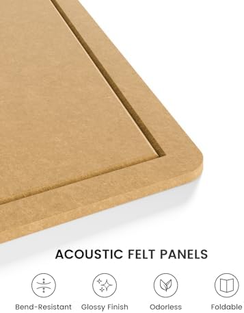 Fluxynara 47.2" x 35.4" Large Bulletin Board, Mustard Yellow