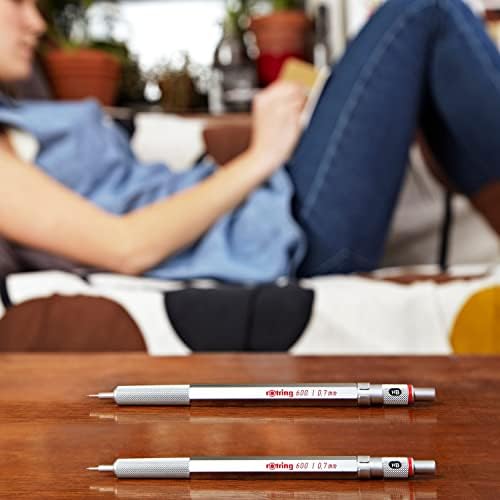 Rotring 600 Mechanical Pencil 0.5 mm Blue Full-Metal Pencil Body Hexagonal Drafting Stocking Stuffer Holiday Gifts for College Students Christmas Gifts for Teachers