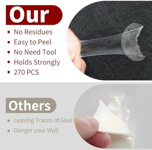 Focusound 52 Pack Acoustic Foam Panels 1" x 12" x 12" Sound Proof Foam Panles Soundproofing Noise Cancelling Wedge Panels for Home Office Recoding Studio with 300PCS Double-Side Adhesive