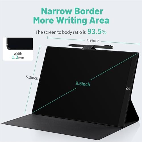 LCD Writing Tablet for Adults: 9.5 Inch Drawing Board with PU Leather Case