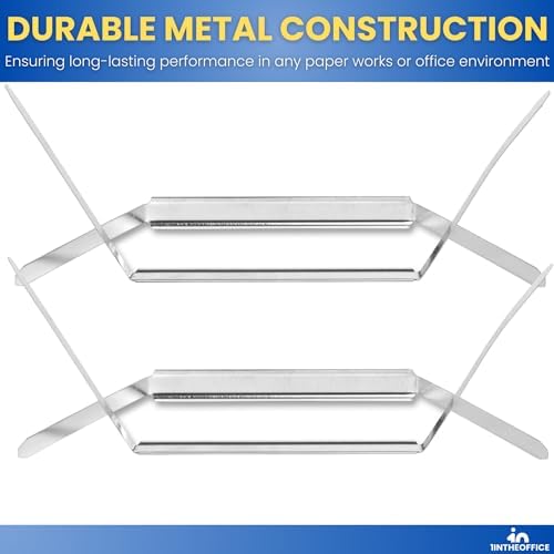 1InTheOffice Metal Prong Paper Fasteners, 2 Inch, Silver, 200 Pieces (2 Packs)