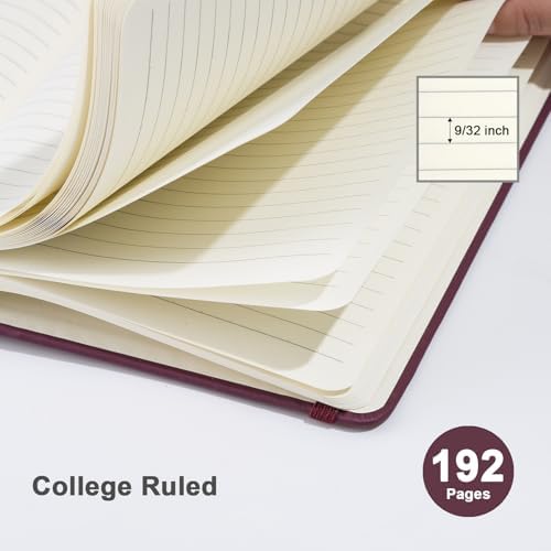 ViVin 12 Pack A5 Hardcover Lined Notebook,192 pg College Ruled 5.5x8.3