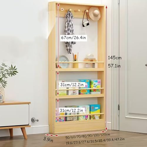 Narrow Behind-Door Sto Shelf, 3-4 Tier Book nizer, Cact Wall Shelf for Bedroom, Living Room, Home Office, Space-Saving Solut, Multi-Use Design