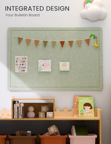 Fluxynara 35.4" x 23.6" Bulletin Board, Sage
