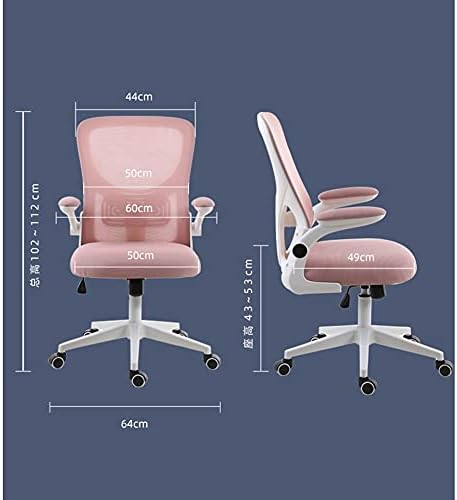 Comfy Chair Computer Chair Office Swivel Desk Ergonomic Mesh Computer Desk Chair Armrest for Home Office Bedroom Chair Swivel Chairs (Colour: Grey) (Blue)