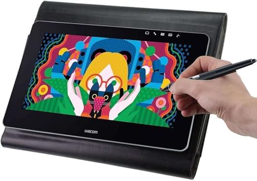 Leather Graphics Tablet Folio Case - Compatible with NEWYES LCD Writing Tablet Digital Ewriter 8 .5 inch