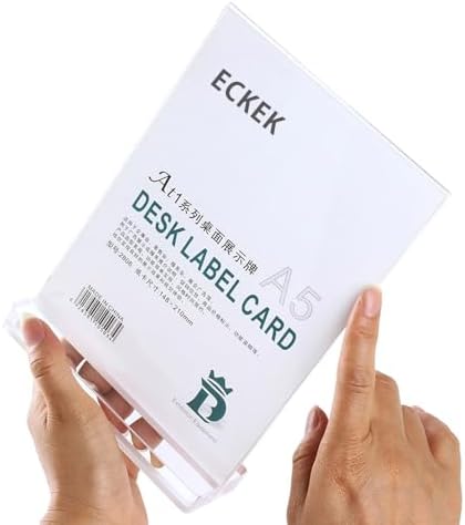 Acrylic Sign Holder(Transparent Horizontal A4 297×210mm/11.69×18.27 inches)