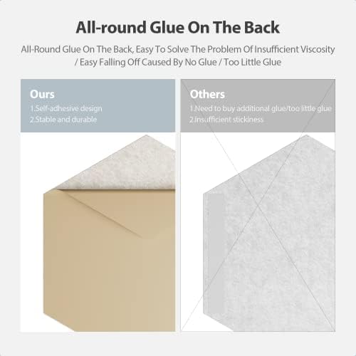 12 Pack Hexagon Acoustic Panels Self Adhesive Sound Proof Foam(Beige)