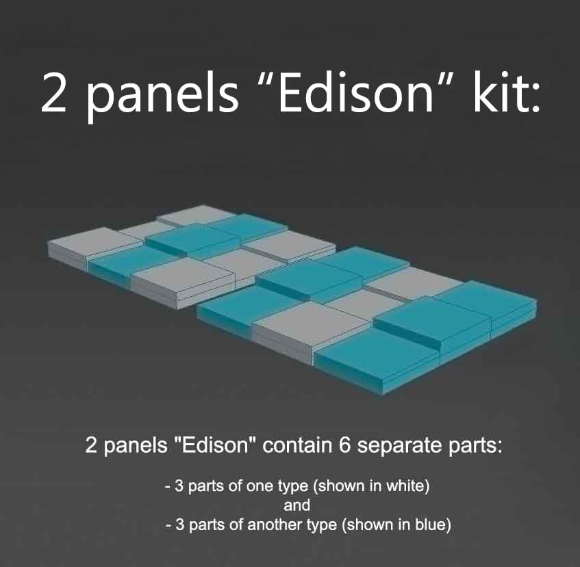 2 PACK — Acoustic Soundproofing Diffusion Panel | Acoustic Treatment for Recording Studio Home Office Podcast Living Room | Absorption - Reflection | Color Plates: (Cherry, EDISON)