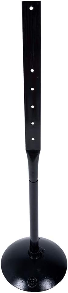 Heavy Duty Cast Iron Sign Post and Base Kit - 14" DIA Stand with 48" Post and Bolts & Nuts for Hanging Signs, Portable Sign Holder for Parking and Recreational Use