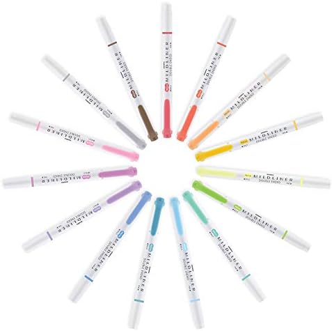 Zebra Pen MILDLINER No Bleed Highlighter, Citrus Green, Dual Tip, 12-Pack