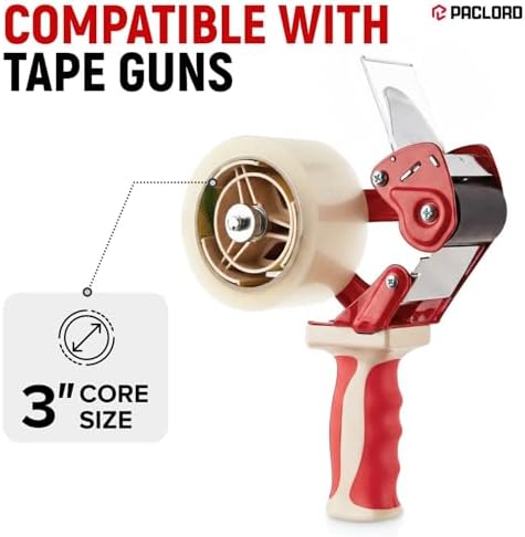3" x 110 Yards Clear Packing Tape, Pack of 4 - Heavy-Duty 2.6 Mil Thick Carton Sealing Tape with Industrial Strength Adhesion for Packaging, Moving, or Shipping Boxes