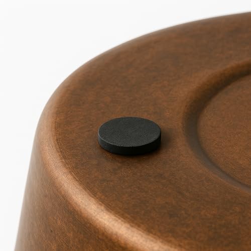 happimess Nolan 2 Gal Smooth Steel Wastebasket, Antique Copper, Set of 2