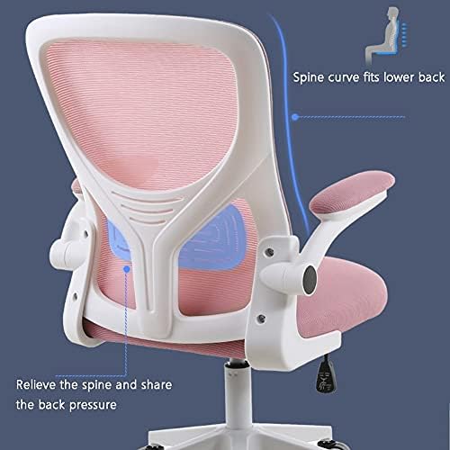 Comfy Chair Computer Chair Office Swivel Desk Ergonomic Mesh Computer Desk Chair Armrest for Home Office Bedroom Chair Swivel Chairs (Colour: Grey) (Blue)