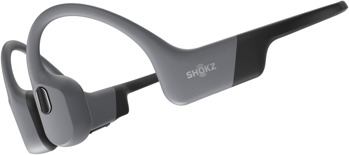SHOKZ OpenSwim Pro - Open-Ear Bluetooth & MP3 Bone Conduction Sport Headphones, Swimming Headphones, IP68 Waterproof, Grey