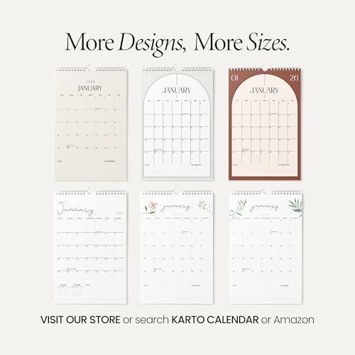 Karto Wall Calendar 2026 8.5x11 in - Stylish